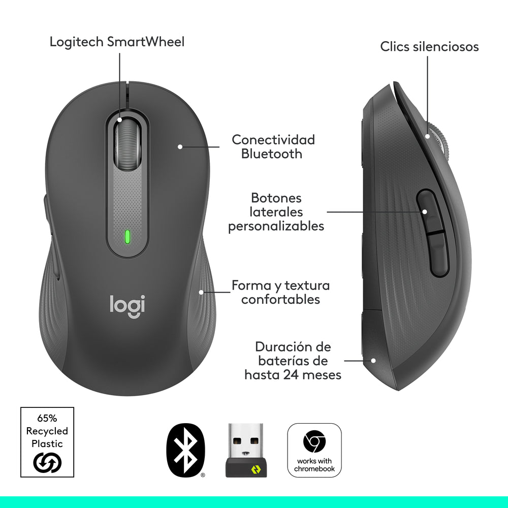 Mouse inalámbrico Logitech Signature M650
