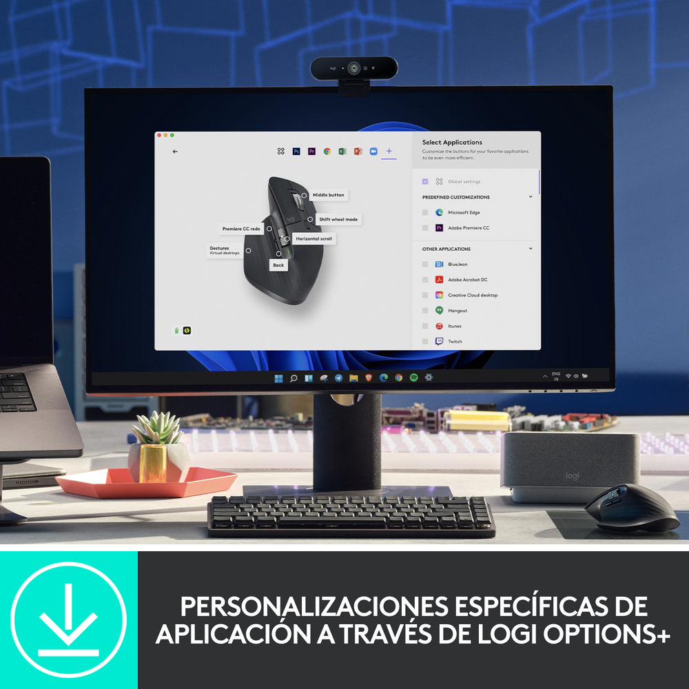 Mouse inalámbrico ultra rápido Logitech MX Master 3S