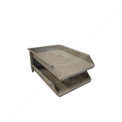Papelera Metalica P-00141-01 2 Niveles Beige