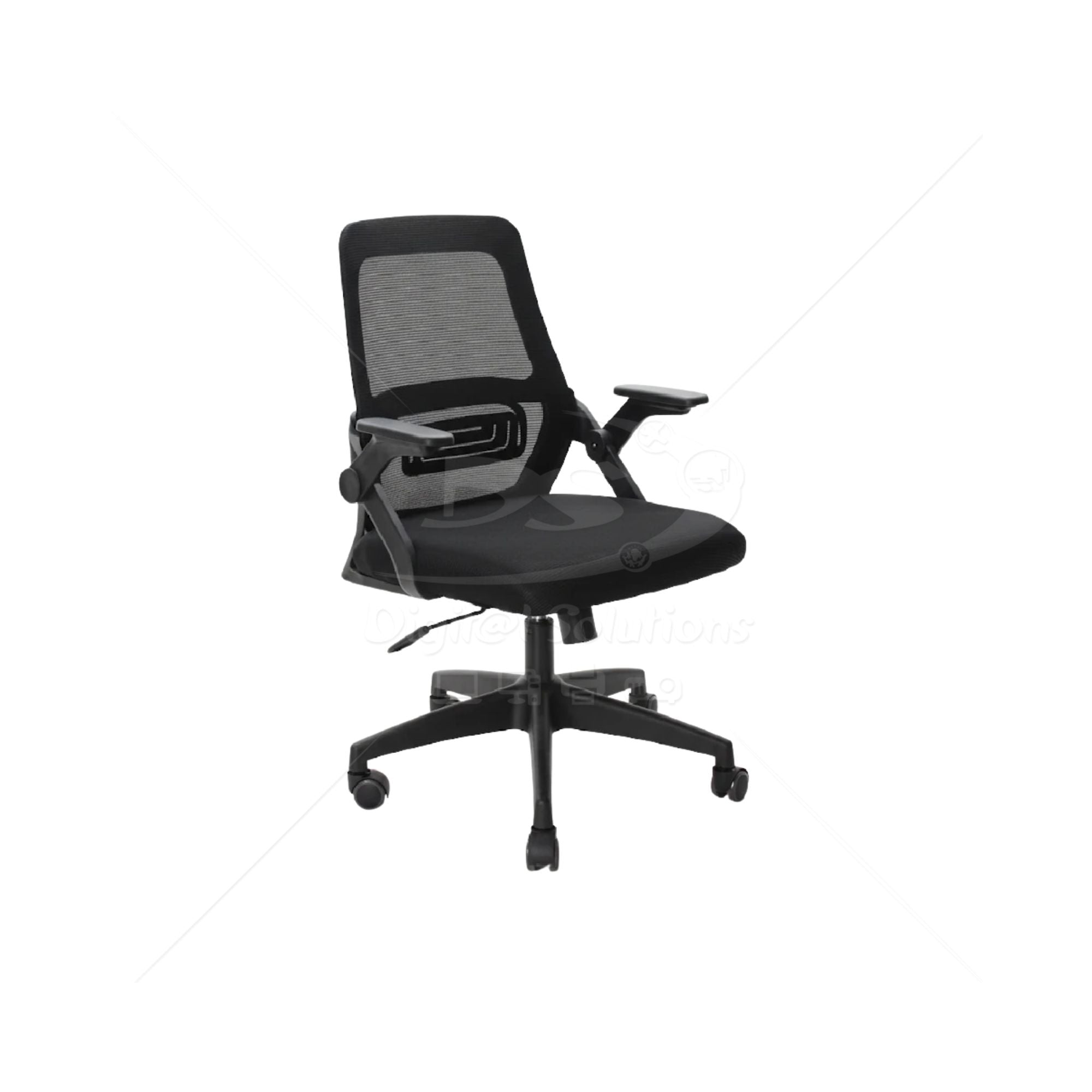 Silla Ejecutiva FERRINI A78822 de Malla Color Negro de Brazos Ajustables