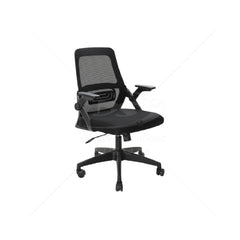 Silla Ejecutiva FERRINI A78822 de Malla Color Negro de Brazos Ajustables