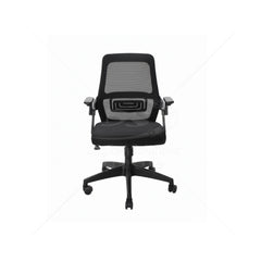 Silla Ejecutiva FERRINI A78822 de Malla Color Negro de Brazos Ajustables
