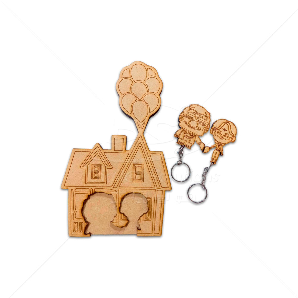 Portallaves de Madera Estilo Up