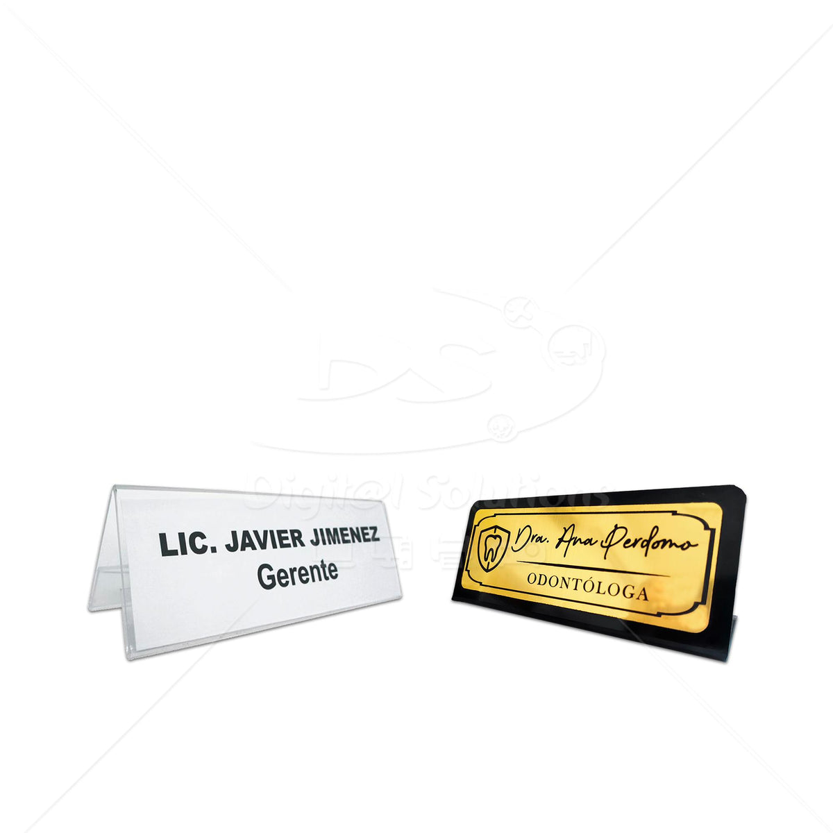 Portanombres de Acrílico