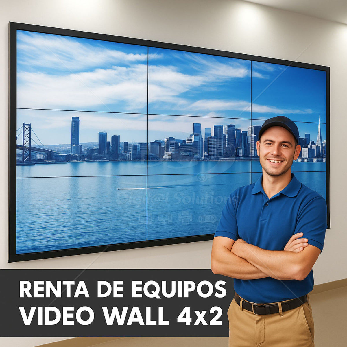 Renta de Equipos Video Wall 4x2