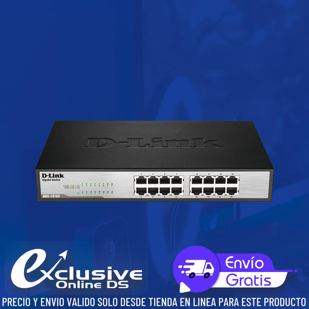 Switch 16 Pto GE D-Link DGS-1016C