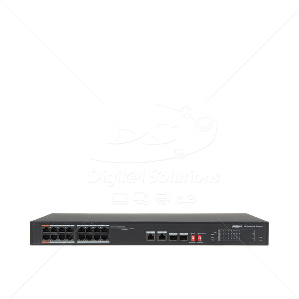 Switch 16 Pto GE Dahua DH-PFS3218-16ET-135 PoE