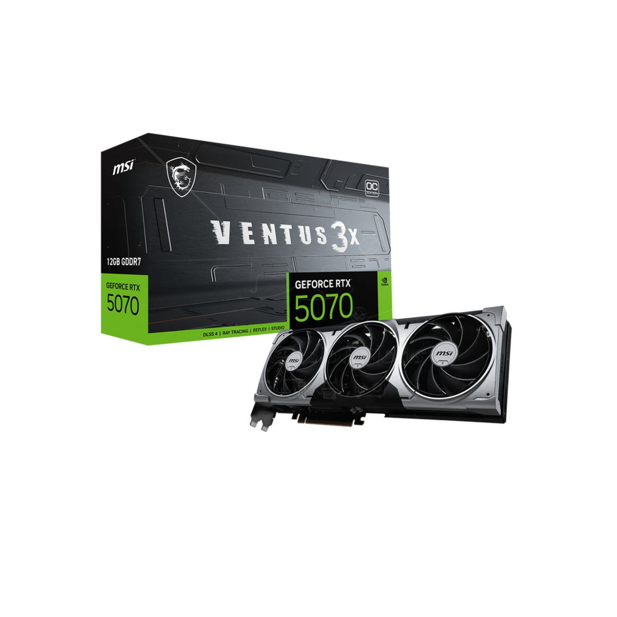Tarjeta de Video GEFORCE RTX 5070 12G VENTUS 3X OC