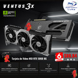 Tarjeta de Video PCI-E MSI RTX 5060 8G VENTUS 3X