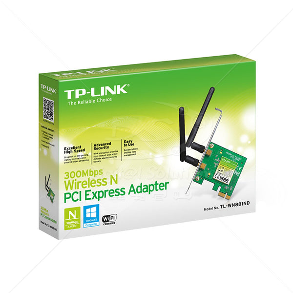 Tarjetas de Red PCI Inalámbrica TP-Link TL-WN881ND