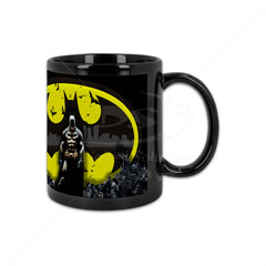 Taza Negra Parche Blanco