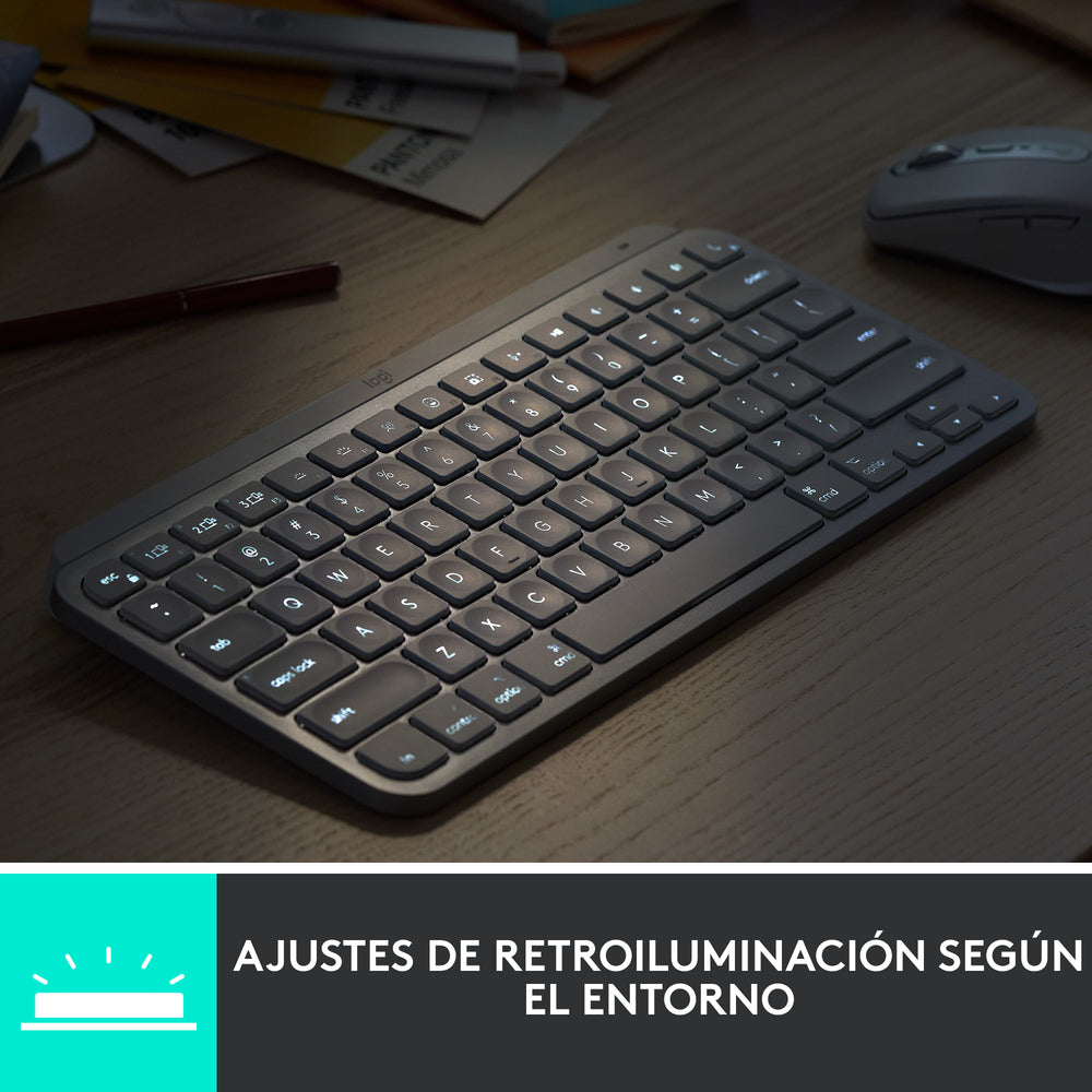 Teclado Inalámbrico Minimalista Logitech MX Keys Mini Negro