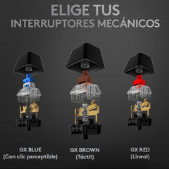 Teclado Mecánico Logitech G513 CARBON LIGHTSYNC RGB, GX Brow