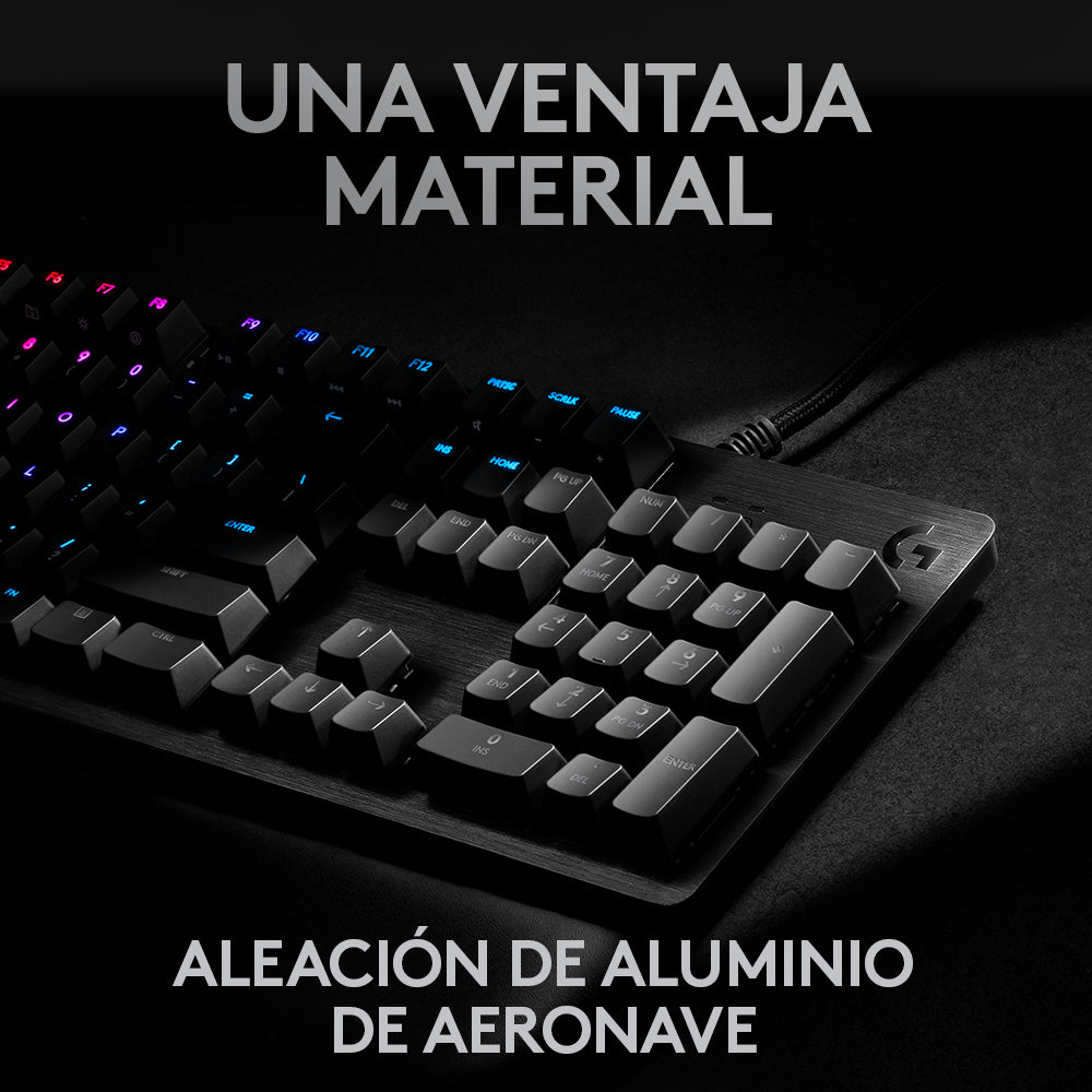 Teclado Mecánico Logitech G513 CARBON LIGHTSYNC RGB, GX Brow