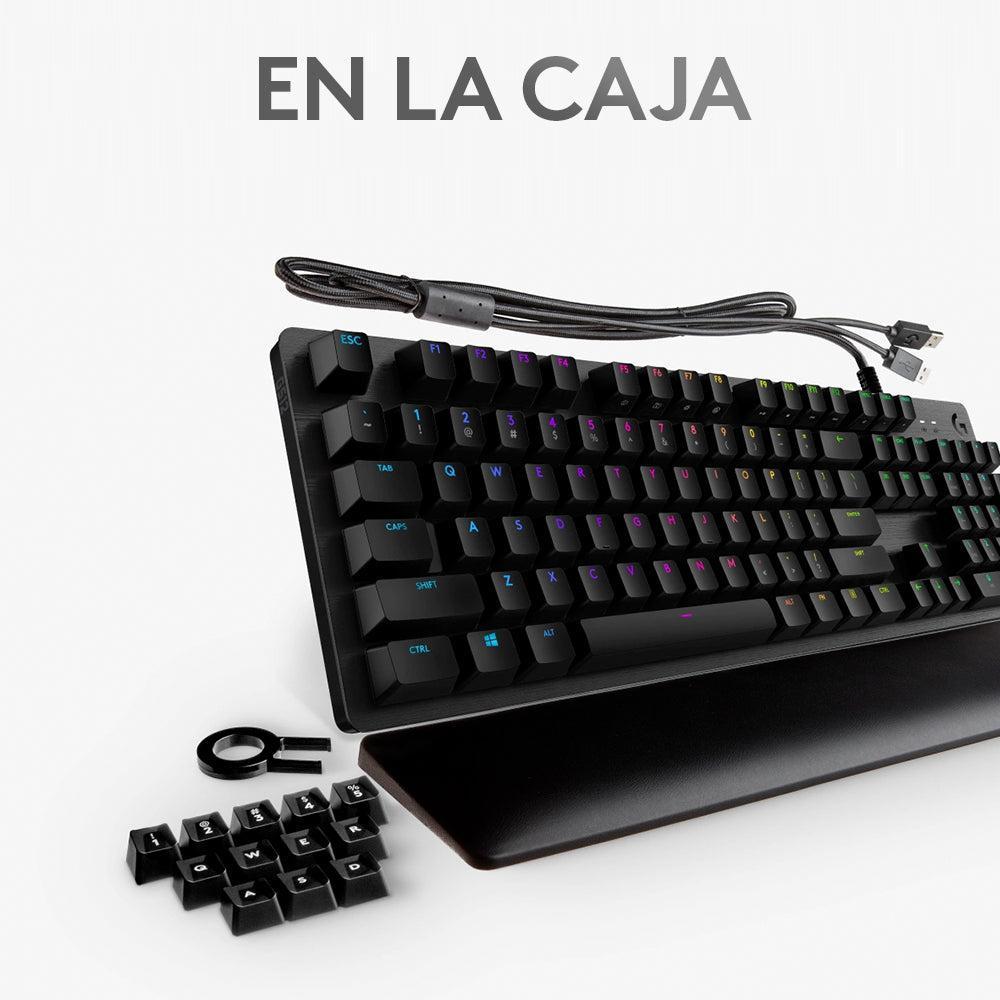 Teclado Mecánico Logitech G513 CARBON LIGHTSYNC RGB, GX Brow
