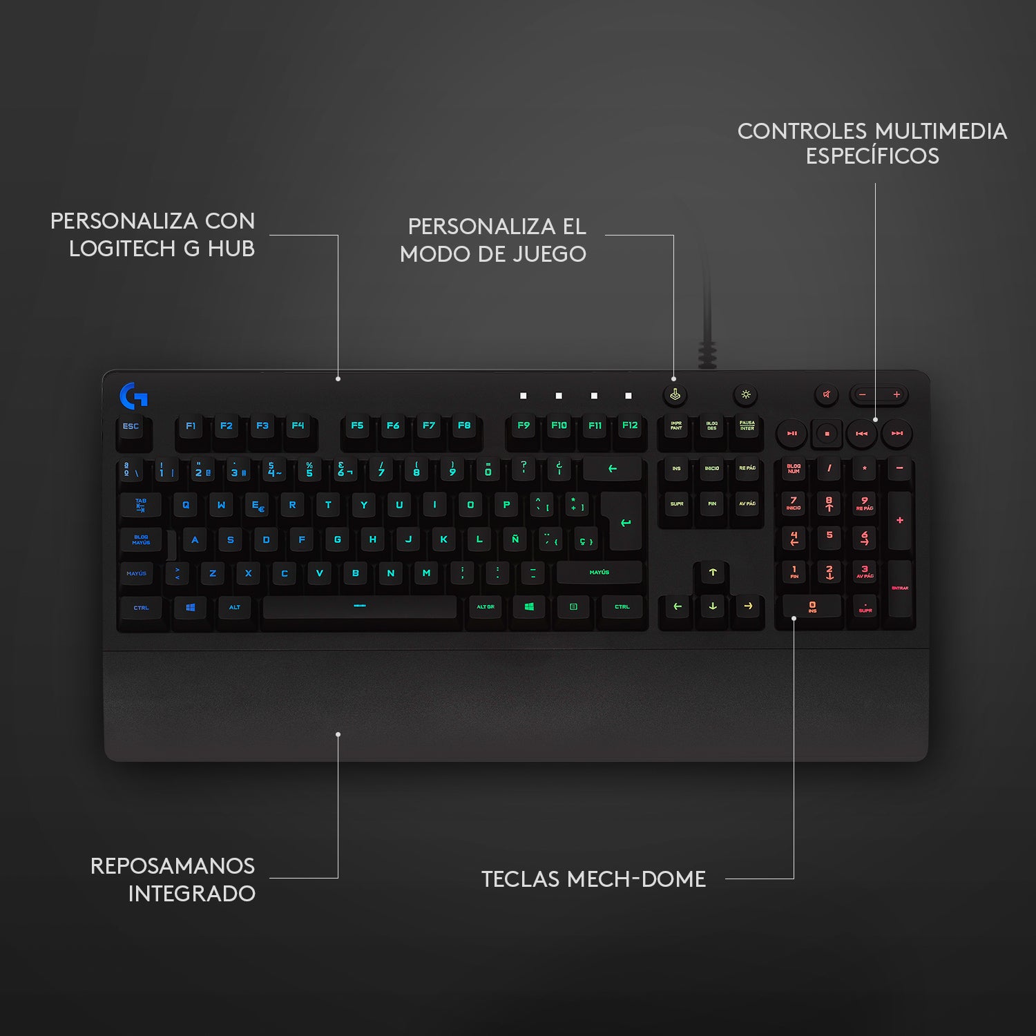 Teclado Para Juegos Logitech Prodigy G213