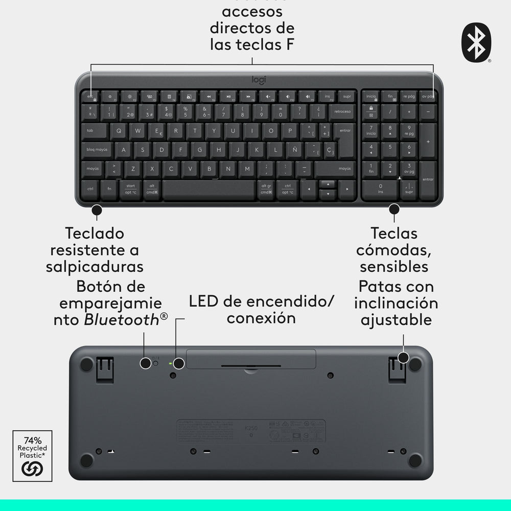 Teclado y Mouse Bluetooth Logitech MK250 920-013513