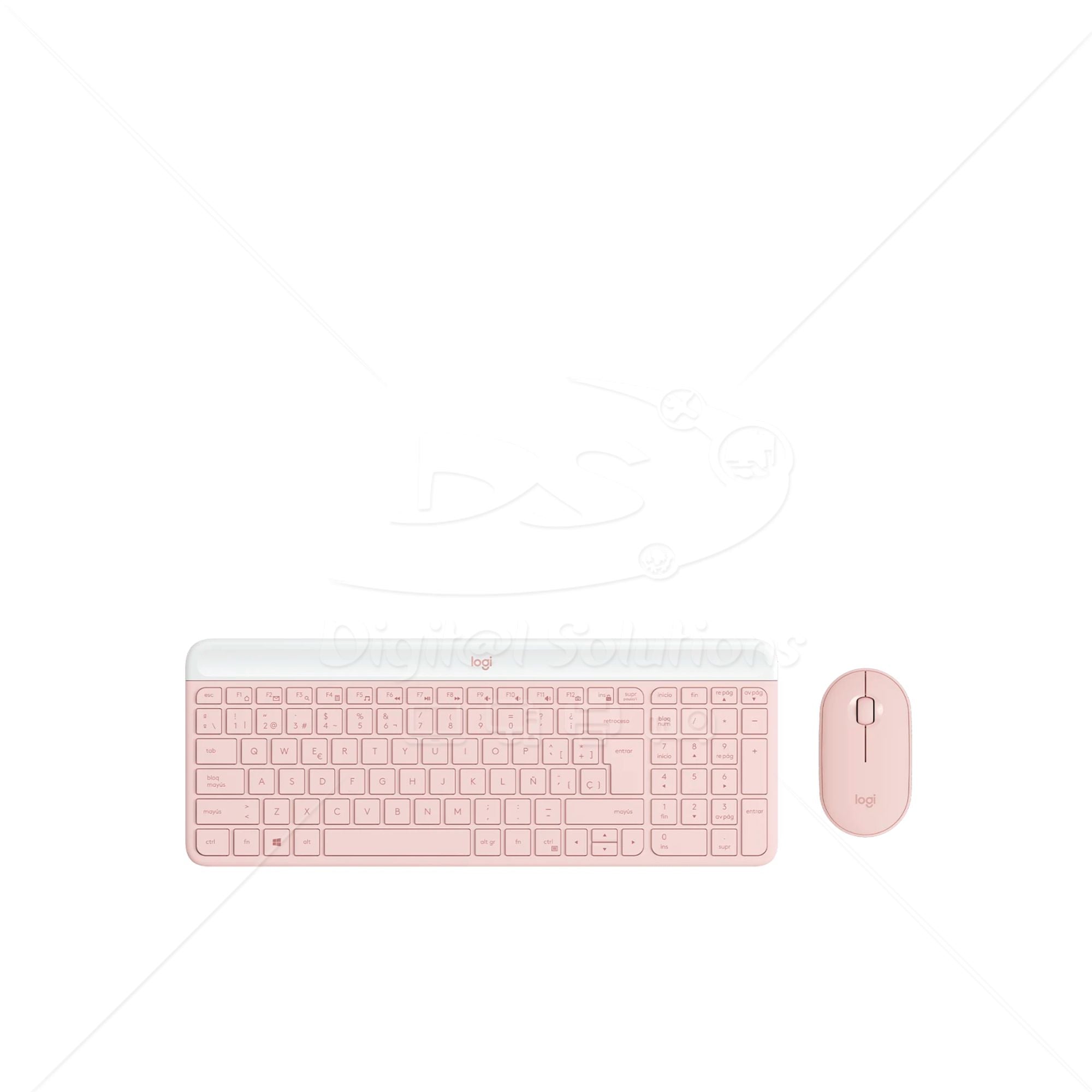 Teclado y Mouse Logitech Slim Combo MK470 Rose 920-011312