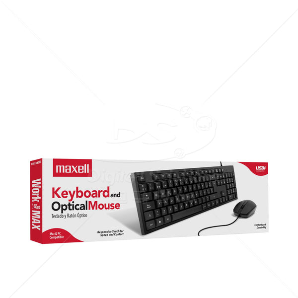 Keyboard and Mouse Maxell WRKBC-10