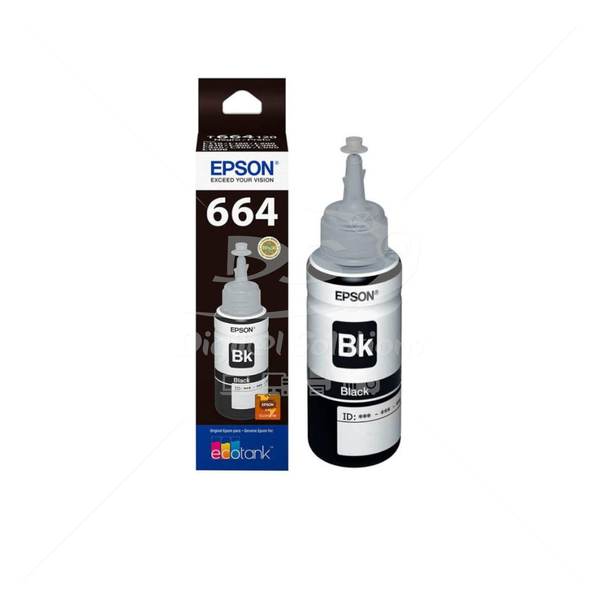 Tinta Epson T664120 Bk 70ml