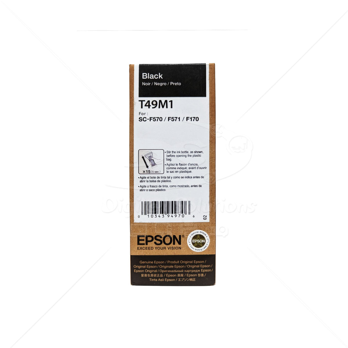Tinta para Sublimar Epson T49M1 BK 140ml