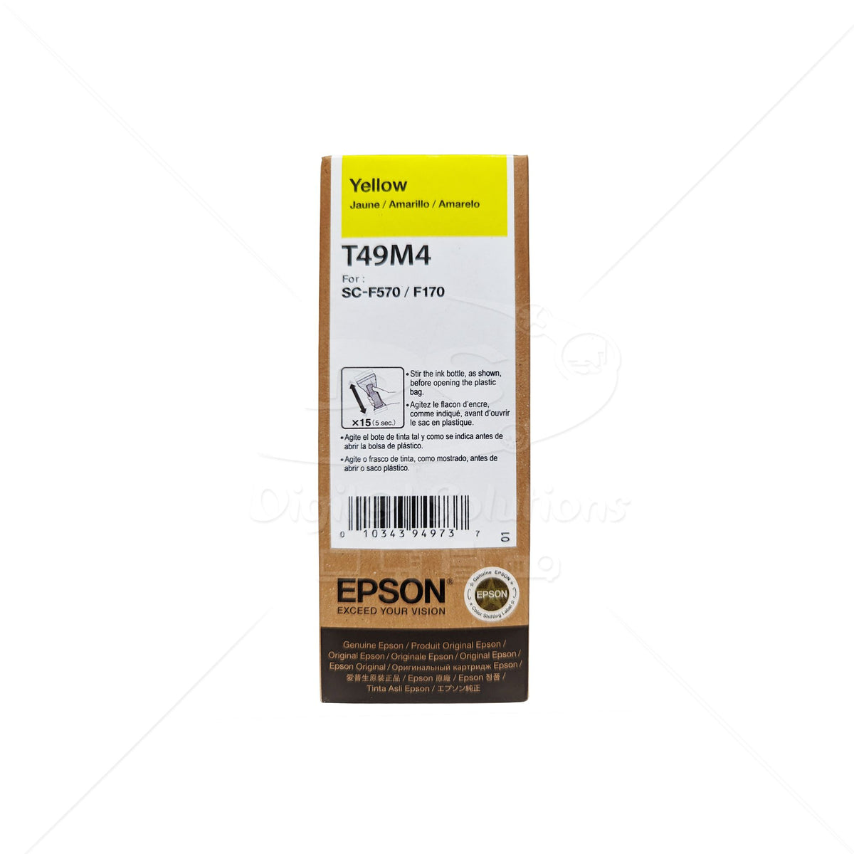 Tinta para Sublimar Epson T49M4 Ye 140ml