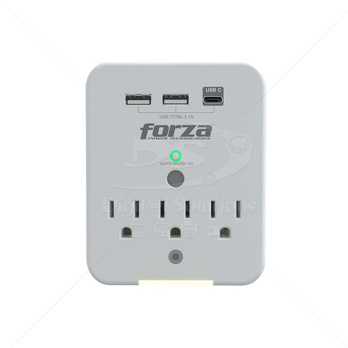 Tomacorriente Forza FWT-331USBC 3 Sal 3USB