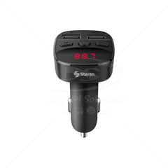 Transmisor FM Steren FMT-846 C/Bluetooth y Cargador USB