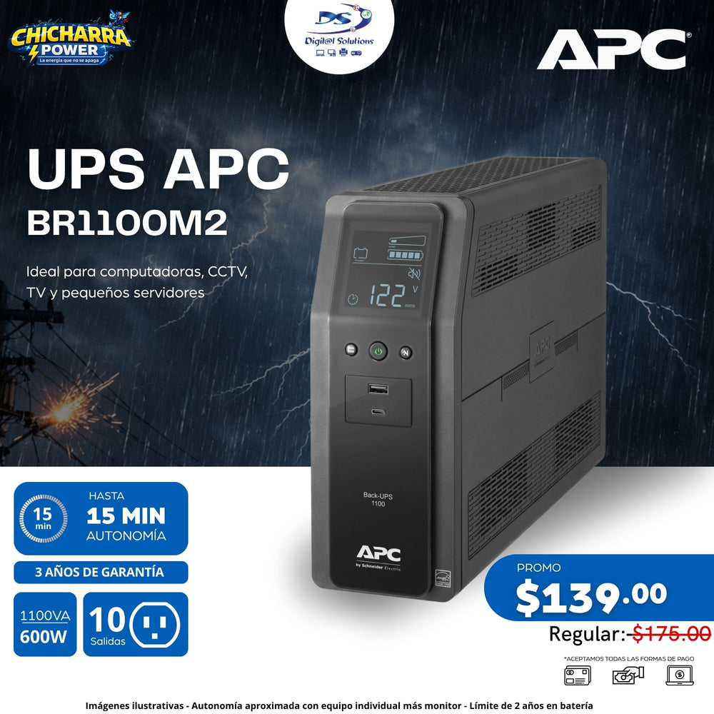 UPS APC BR1100M2-LM 1100va/600W 10 Sal