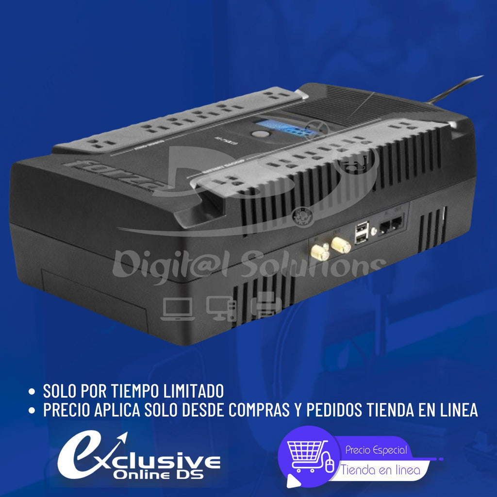 UPS Forza HT-750LCD 750VA/450W 12 Sal