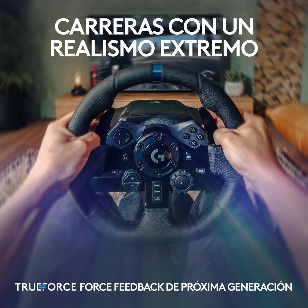 Volante de carreras y pedales Logitech G923 para PlayStation 5 y PlayStation 4