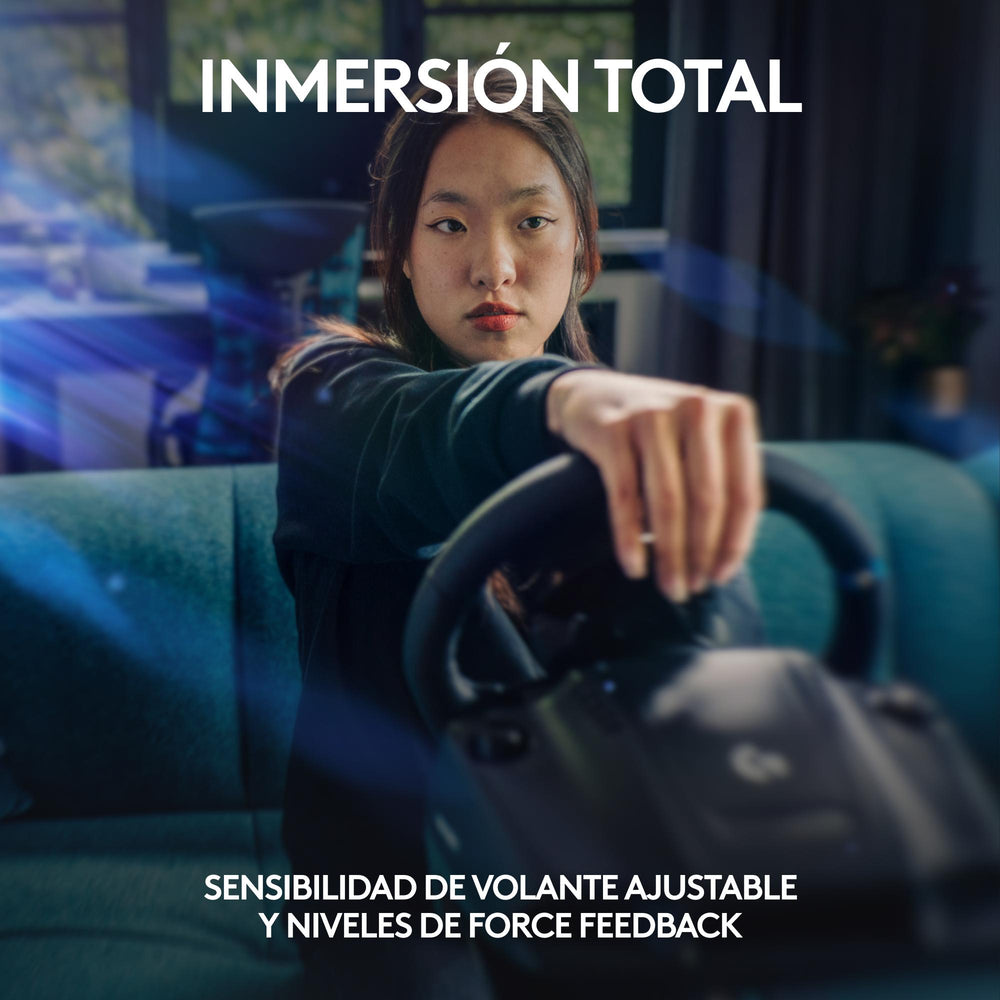 Volante de carreras y pedales Logitech G923 para PlayStation 5 y PlayStation 4