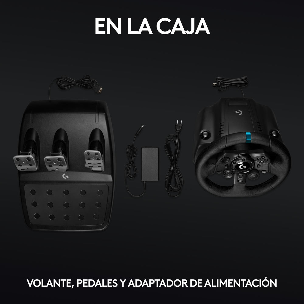 Volante de carreras y pedales Logitech G923 para PlayStation 5 y PlayStation 4