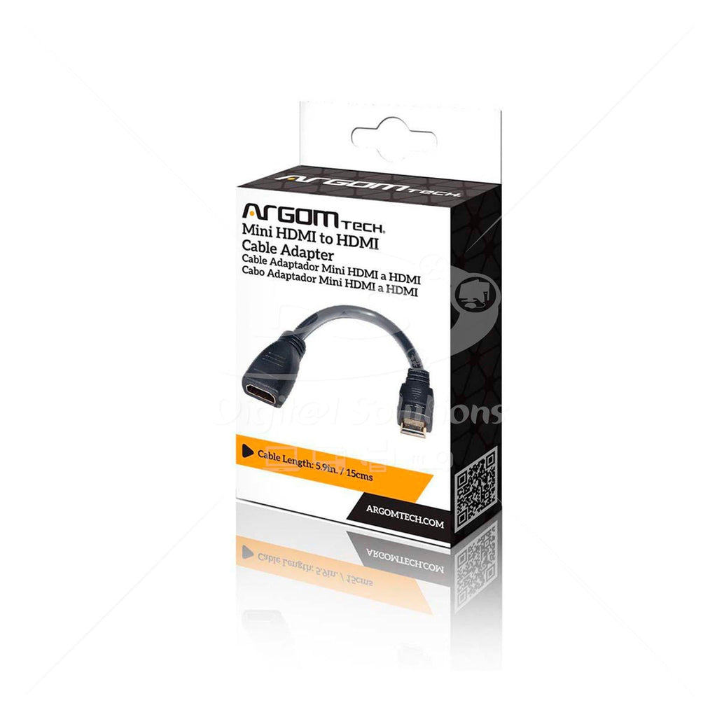 Adaptador Mini HDMI a HDMI Argom ARG-CB-0052