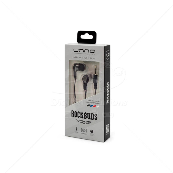Audífonos sin Micrófono Unno HS7003BK Rockbuds