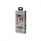 Unno HS7003BK Rockbuds Headphones without Microphone