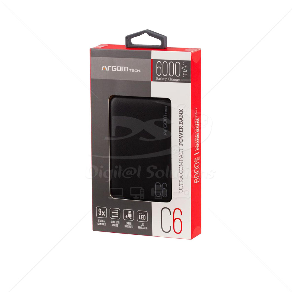 Argom ARG-PB-1136Bk Portable Charger