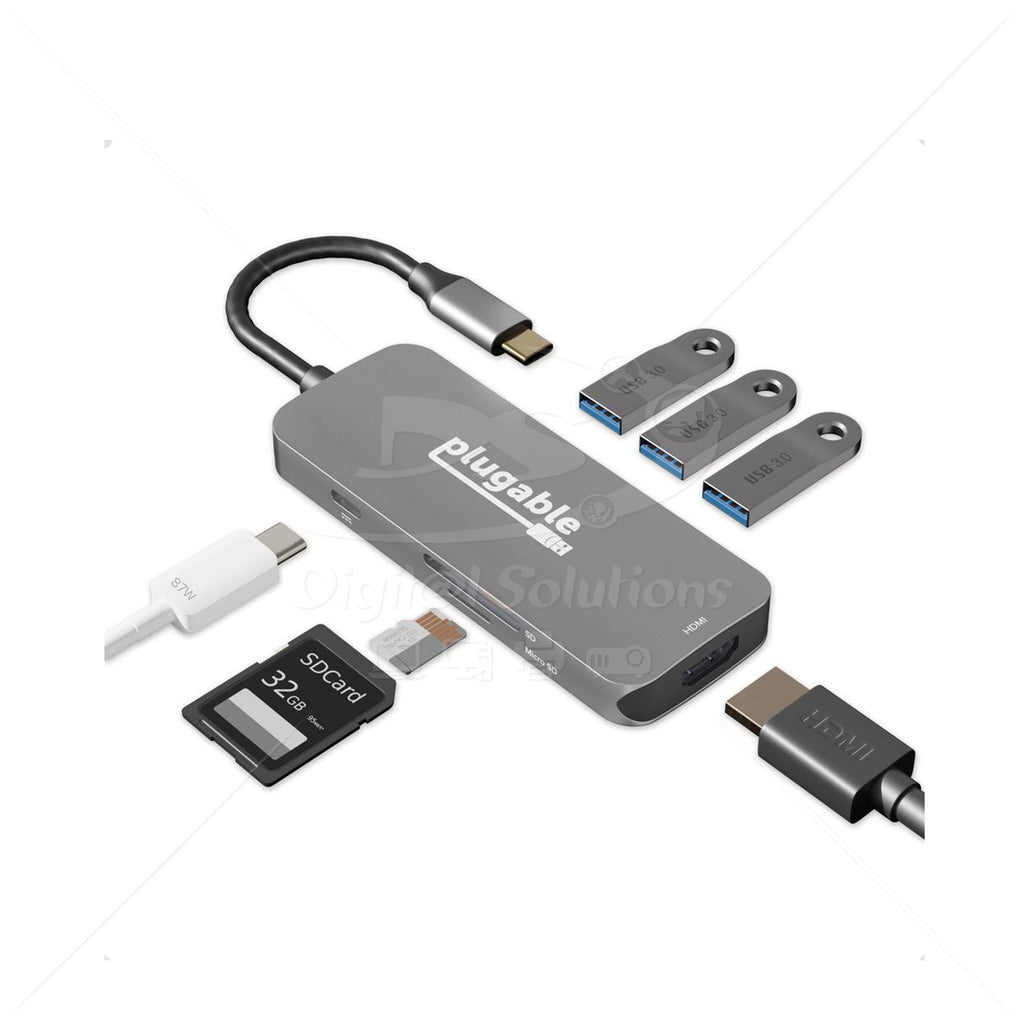 Hub USB 2.0 Genérica USBC-7IN1