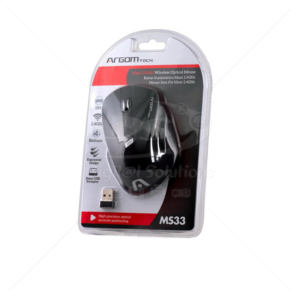 Mouse Wireless Argom ARG-MS-0033BK